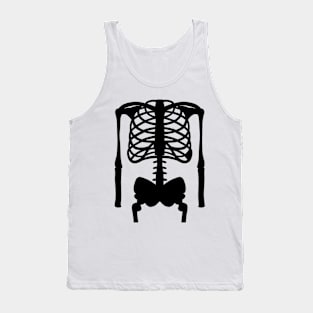 BLACK Skeleton Illustration Tank Top